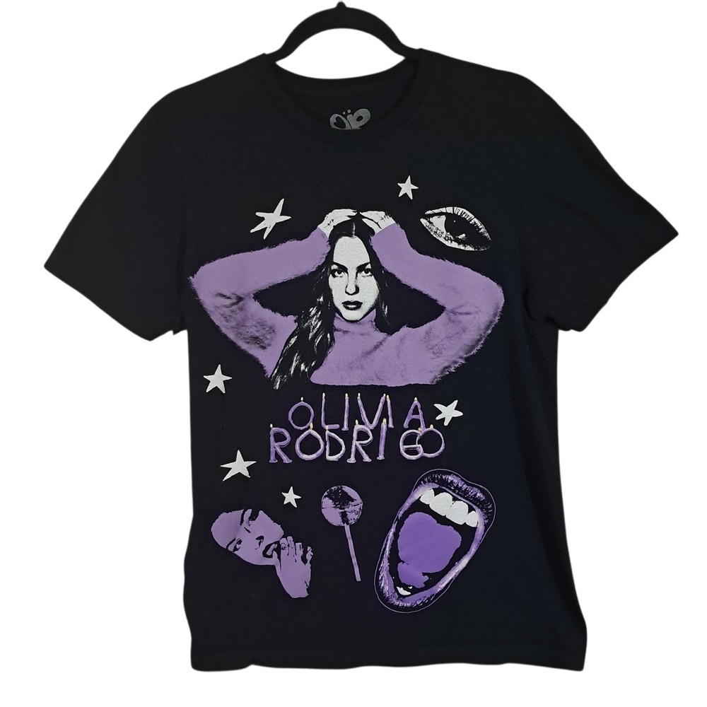 Olivia Rodrigo Shirt Sour Bravado Black Purpole Concert‎ Merch Carpenter Small